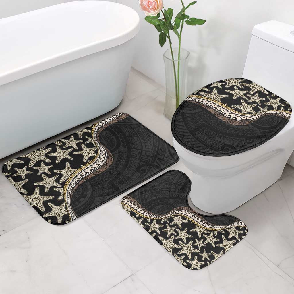 Beige Polynesian Starfish Unique Pattern Bathroom Set LT01 - Polynesian Pride