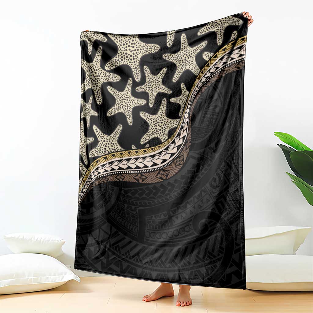 Beige Polynesian Starfish Unique Pattern Blanket LT01 - Polynesian Pride