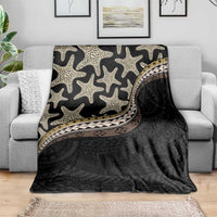 Beige Polynesian Starfish Unique Pattern Blanket LT01 - Polynesian Pride
