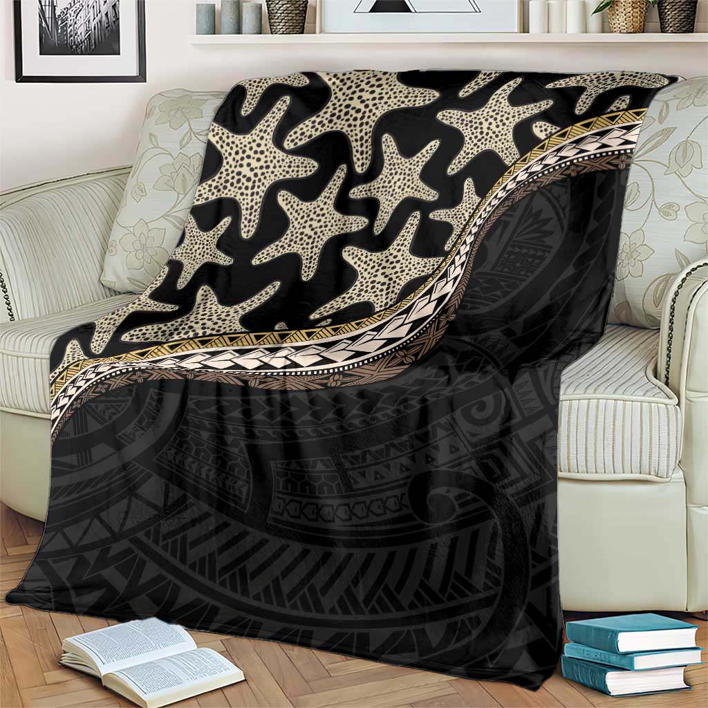 Beige Polynesian Starfish Unique Pattern Blanket LT01 - Polynesian Pride