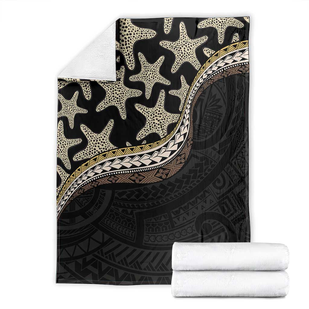 Beige Polynesian Starfish Unique Pattern Blanket LT01 - Polynesian Pride