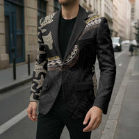 Beige Polynesian Starfish Unique Pattern Blazer LT01 - Polynesian Pride