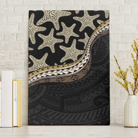 Beige Polynesian Starfish Unique Pattern Canvas Wall Art LT01 Without Frame Beige - Polynesian Pride