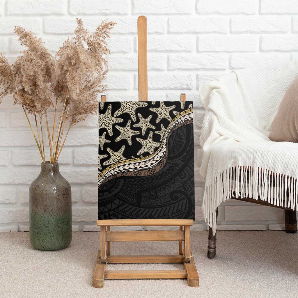 Beige Polynesian Starfish Unique Pattern Canvas Wall Art LT01 - Polynesian Pride
