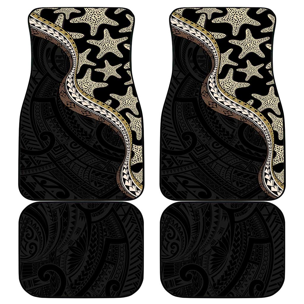 Beige Polynesian Starfish Unique Pattern Car Mats LT01 - Polynesian Pride