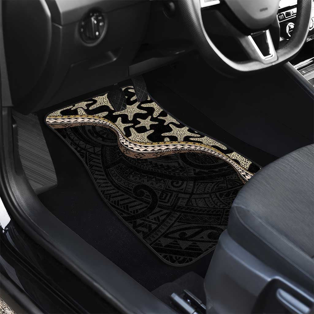 Beige Polynesian Starfish Unique Pattern Car Mats LT01 - Polynesian Pride