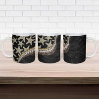 Beige Polynesian Starfish Unique Pattern Ceramic Mug LT01 - Polynesian Pride