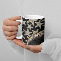 Beige Polynesian Starfish Unique Pattern Ceramic Mug LT01 - Polynesian Pride
