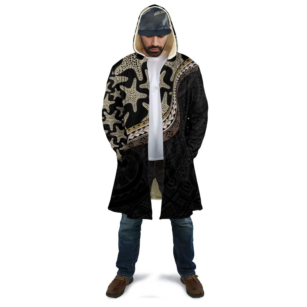 Beige Polynesian Starfish Unique Pattern Cloak