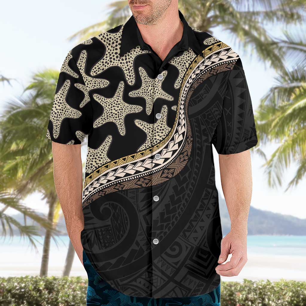 Beige Polynesian Starfish Unique Pattern Hawaiian Shirt LT01 - Polynesian Pride