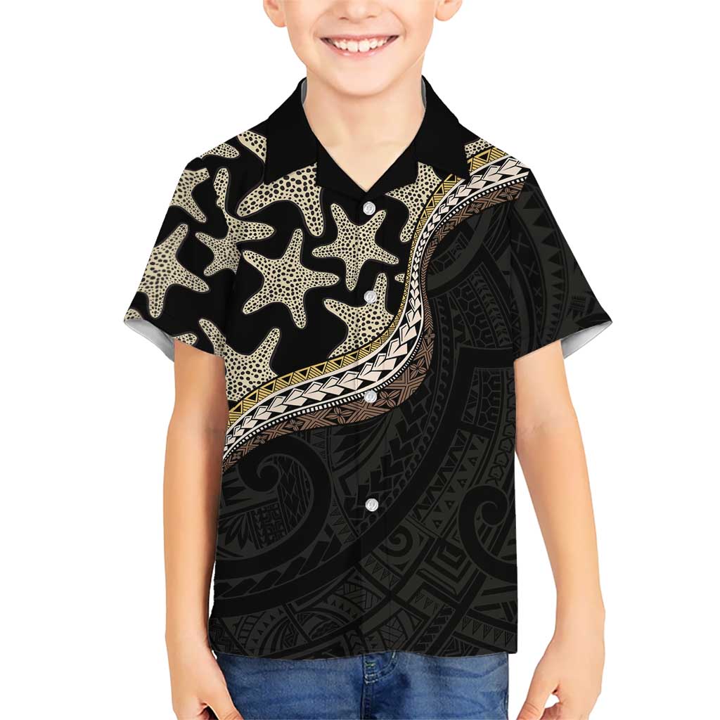 Beige Polynesian Starfish Unique Pattern Hawaiian Shirt LT01 - Polynesian Pride
