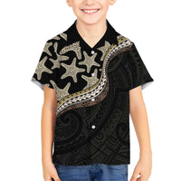 Beige Polynesian Starfish Unique Pattern Hawaiian Shirt LT01 - Polynesian Pride