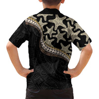 Beige Polynesian Starfish Unique Pattern Hawaiian Shirt LT01 - Polynesian Pride