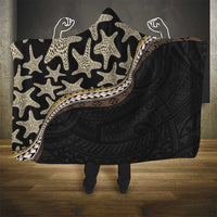 Beige Polynesian Starfish Unique Pattern Hooded Blanket LT01 - Polynesian Pride