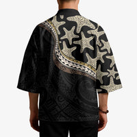 Beige Polynesian Starfish Unique Pattern Kimono LT01 - Polynesian Pride