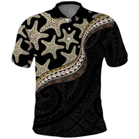 Beige Polynesian Starfish Unique Pattern Polo Shirt LT01 Beige - Polynesian Pride