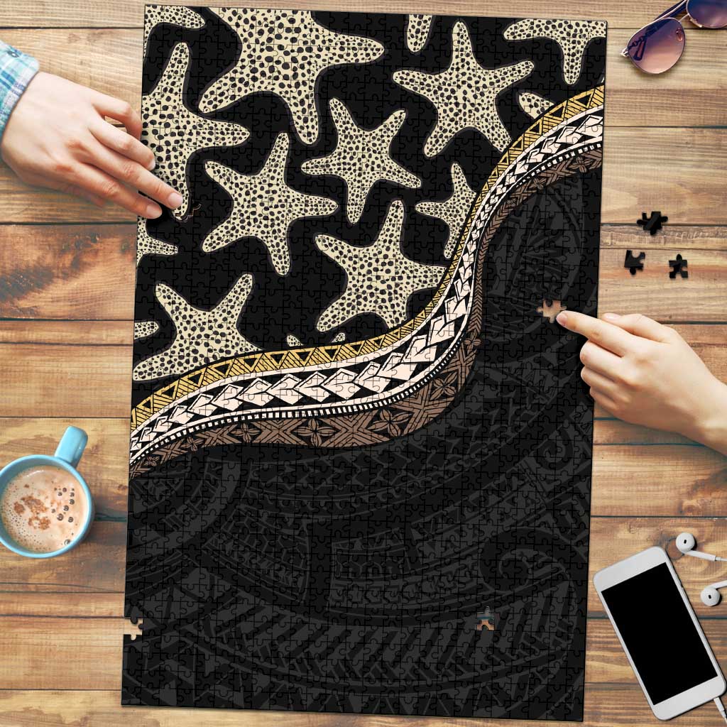 Beige Polynesian Starfish Unique Pattern Puzzle LT01 Beige - Polynesian Pride