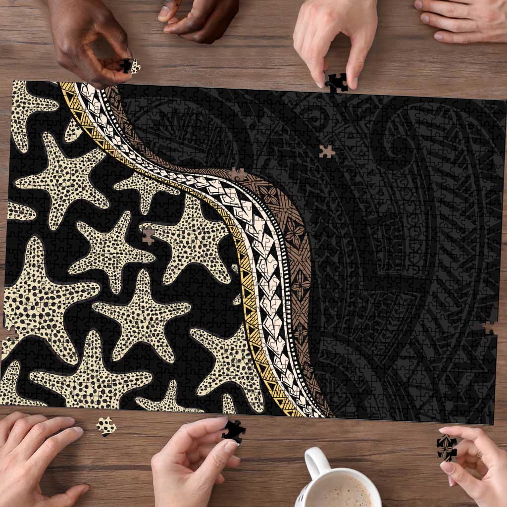 Beige Polynesian Starfish Unique Pattern Puzzle LT01 - Polynesian Pride