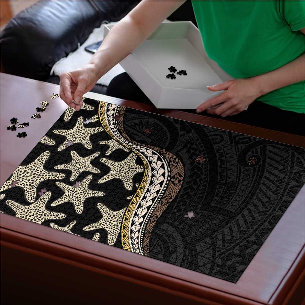 Beige Polynesian Starfish Unique Pattern Puzzle LT01 - Polynesian Pride