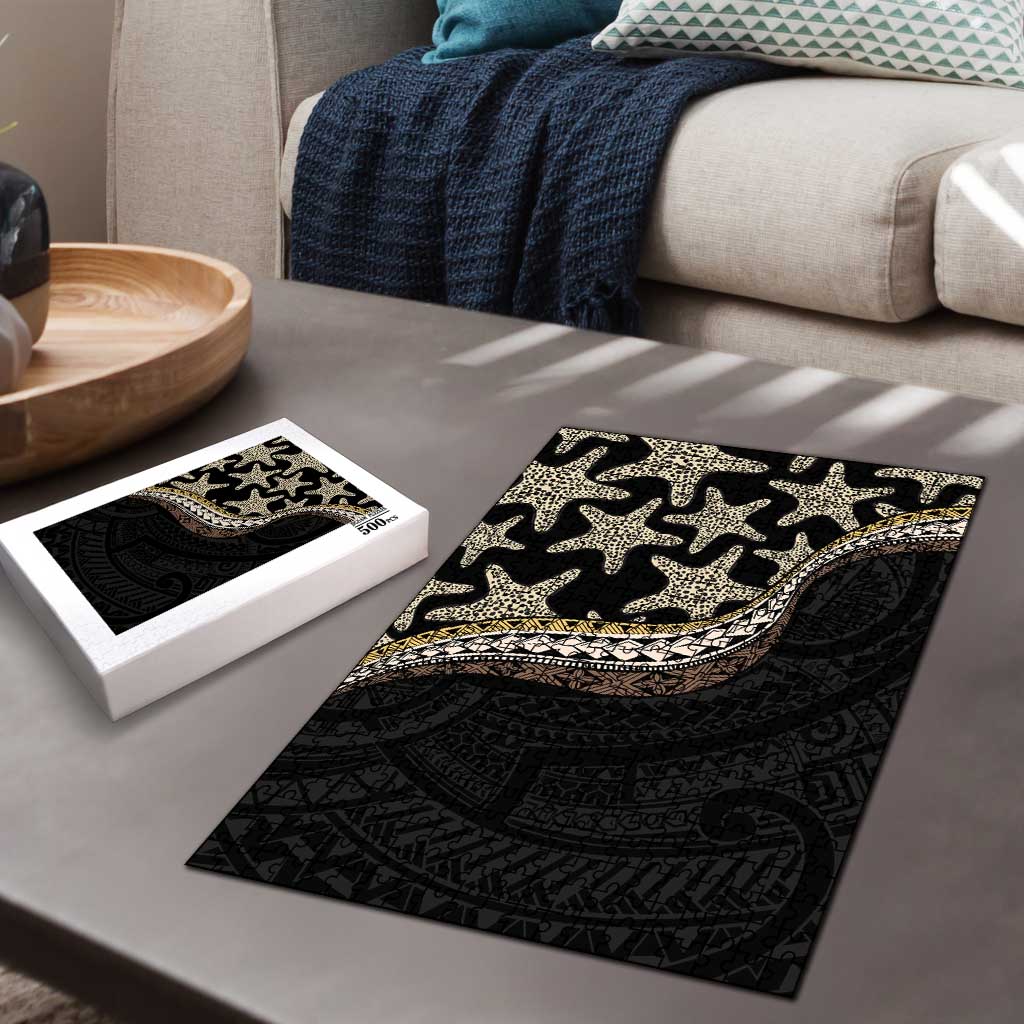 Beige Polynesian Starfish Unique Pattern Puzzle LT01 - Polynesian Pride