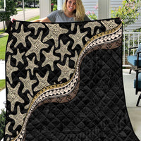 Beige Polynesian Starfish Unique Pattern Quilt LT01 Beige - Polynesian Pride