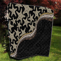 Beige Polynesian Starfish Unique Pattern Quilt LT01 - Polynesian Pride