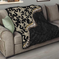 Beige Polynesian Starfish Unique Pattern Quilt LT01 - Polynesian Pride