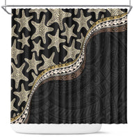 Beige Polynesian Starfish Unique Pattern Shower Curtain LT01 Beige - Polynesian Pride