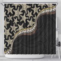 Beige Polynesian Starfish Unique Pattern Shower Curtain LT01 - Polynesian Pride