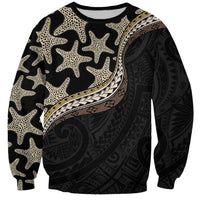 Beige Polynesian Starfish Unique Pattern Sweatshirt LT01 Unisex Beige - Polynesian Pride