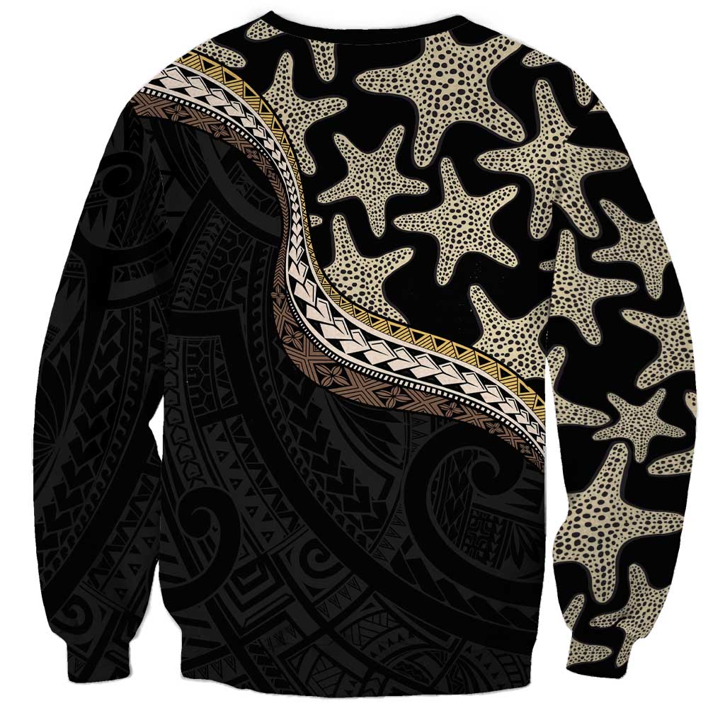 Beige Polynesian Starfish Unique Pattern Sweatshirt LT01 - Polynesian Pride