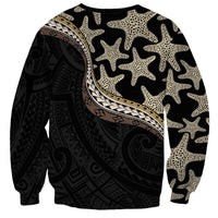 Beige Polynesian Starfish Unique Pattern Sweatshirt LT01 - Polynesian Pride