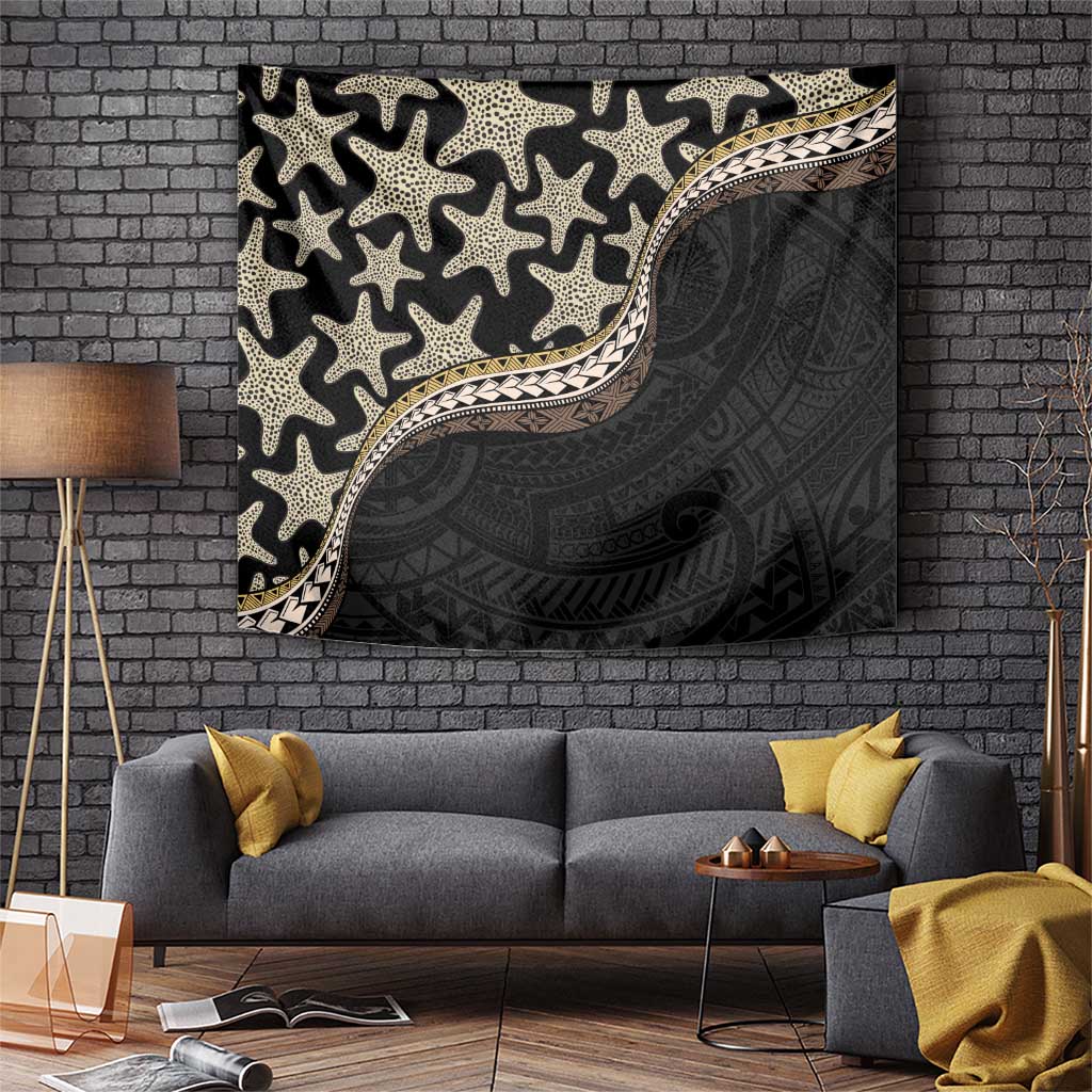 Beige Polynesian Starfish Unique Pattern Tapestry LT01 Beige - Polynesian Pride