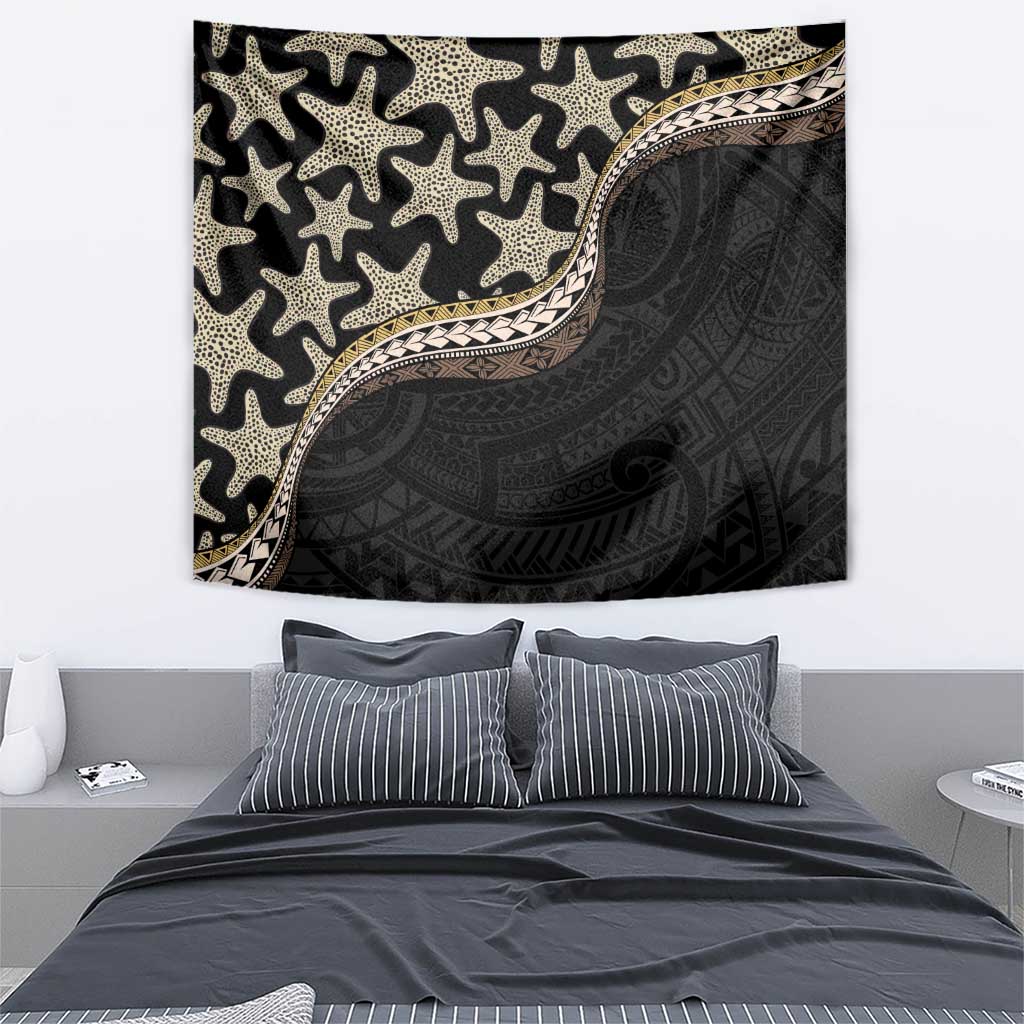 Beige Polynesian Starfish Unique Pattern Tapestry LT01 - Polynesian Pride