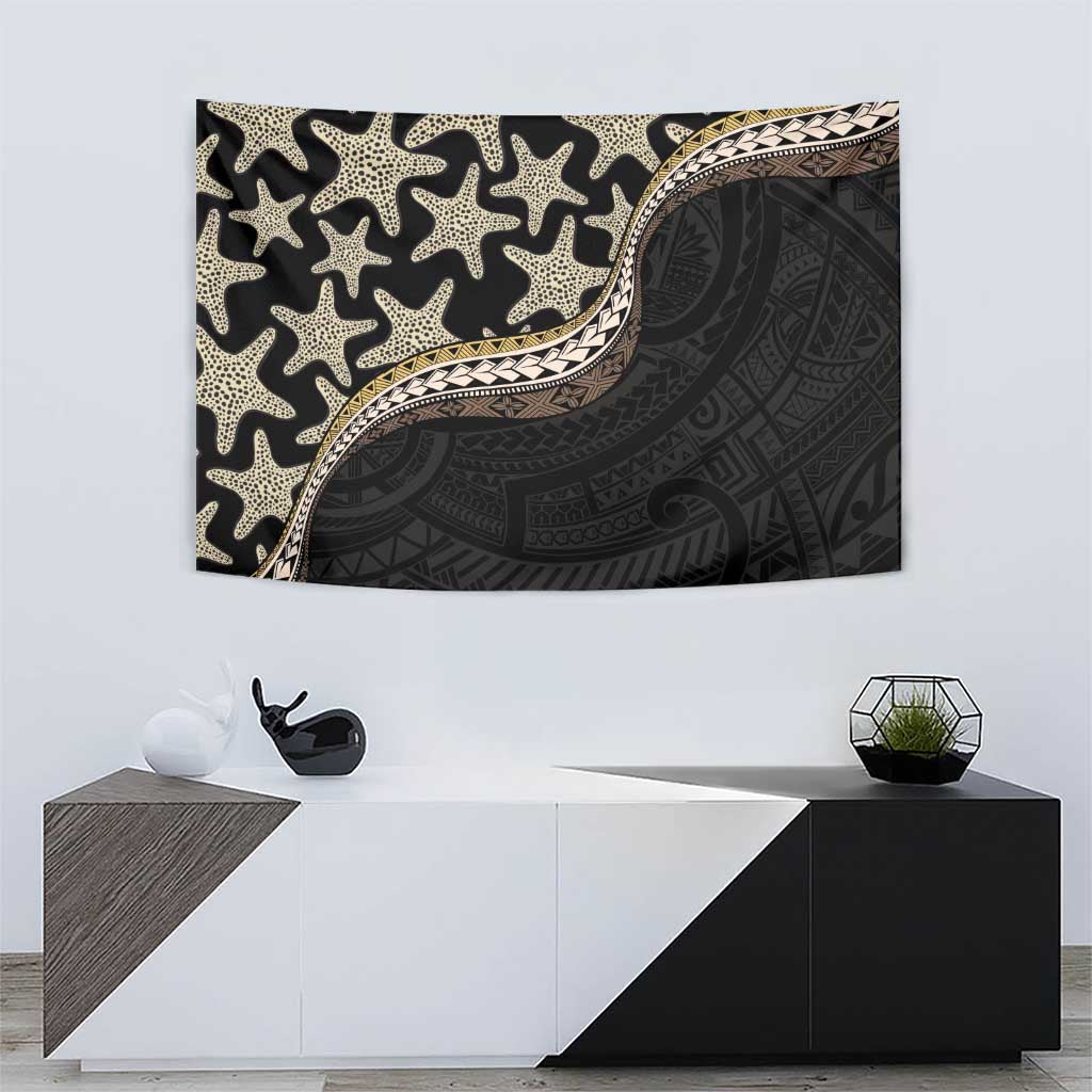 Beige Polynesian Starfish Unique Pattern Tapestry LT01 - Polynesian Pride