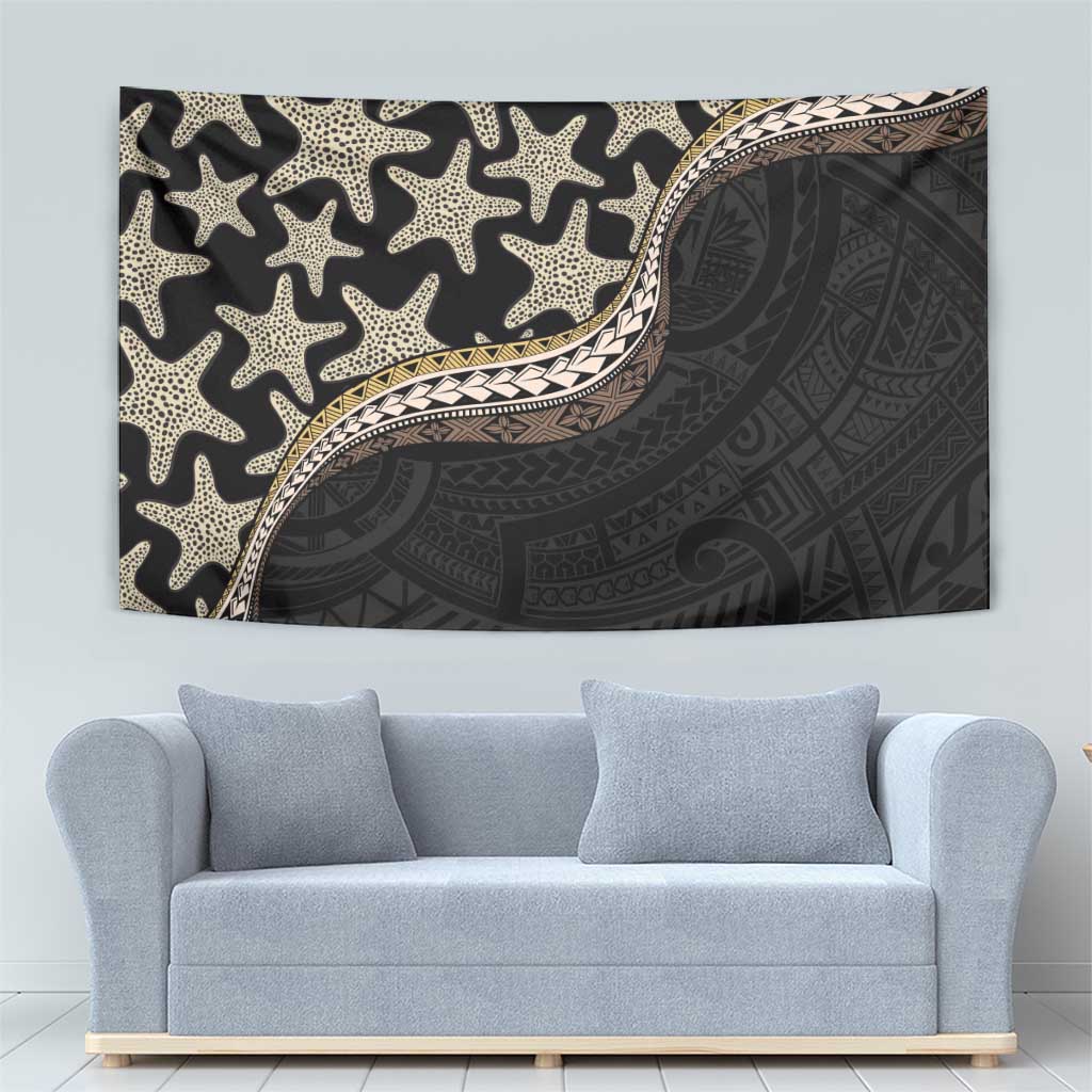 Beige Polynesian Starfish Unique Pattern Tapestry LT01 - Polynesian Pride