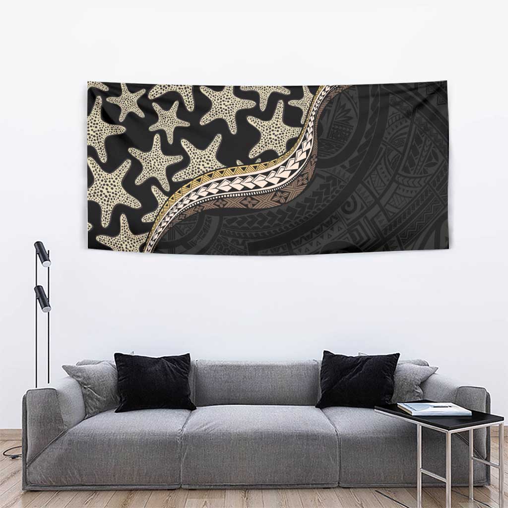 Beige Polynesian Starfish Unique Pattern Tapestry LT01 - Polynesian Pride