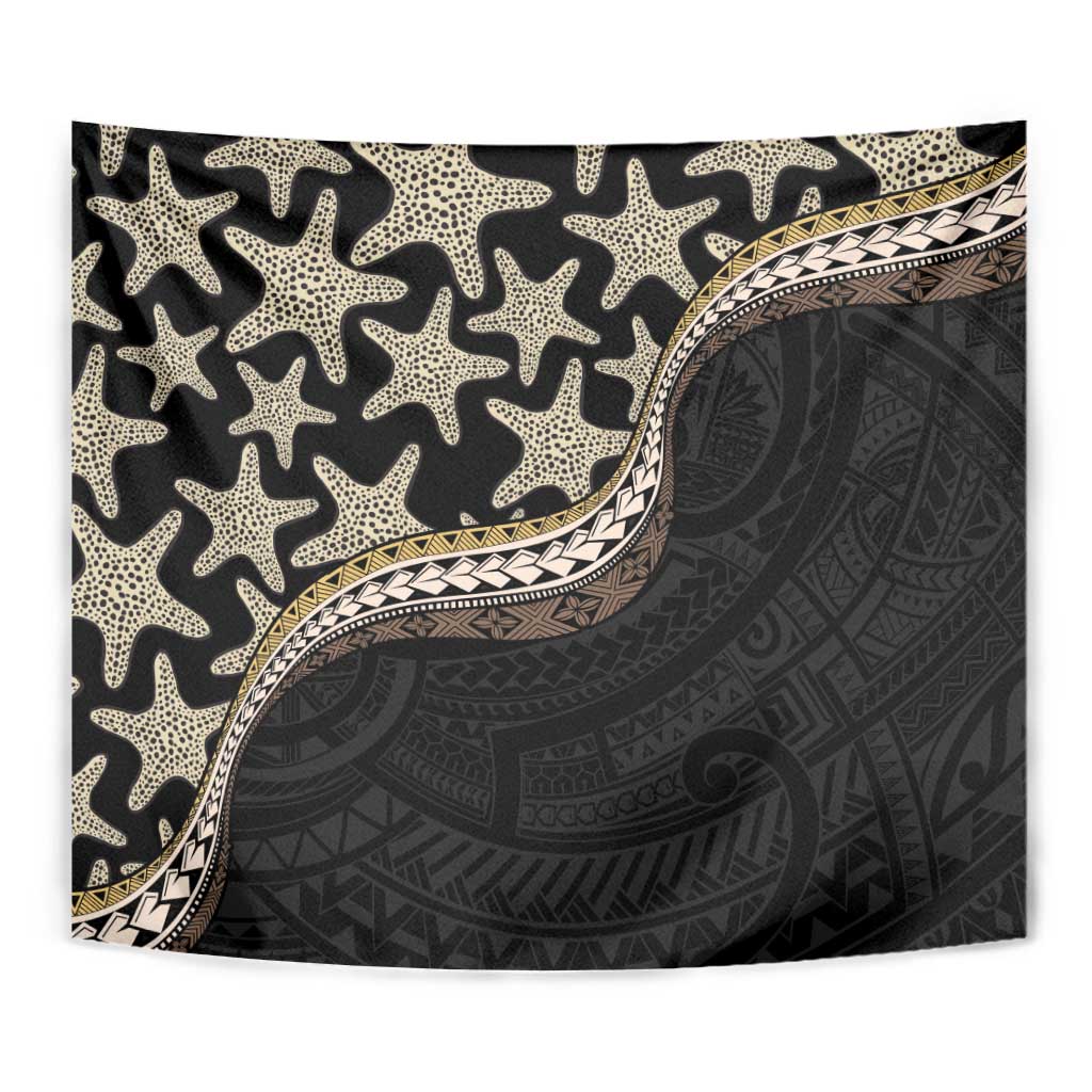 Beige Polynesian Starfish Unique Pattern Tapestry LT01 - Polynesian Pride