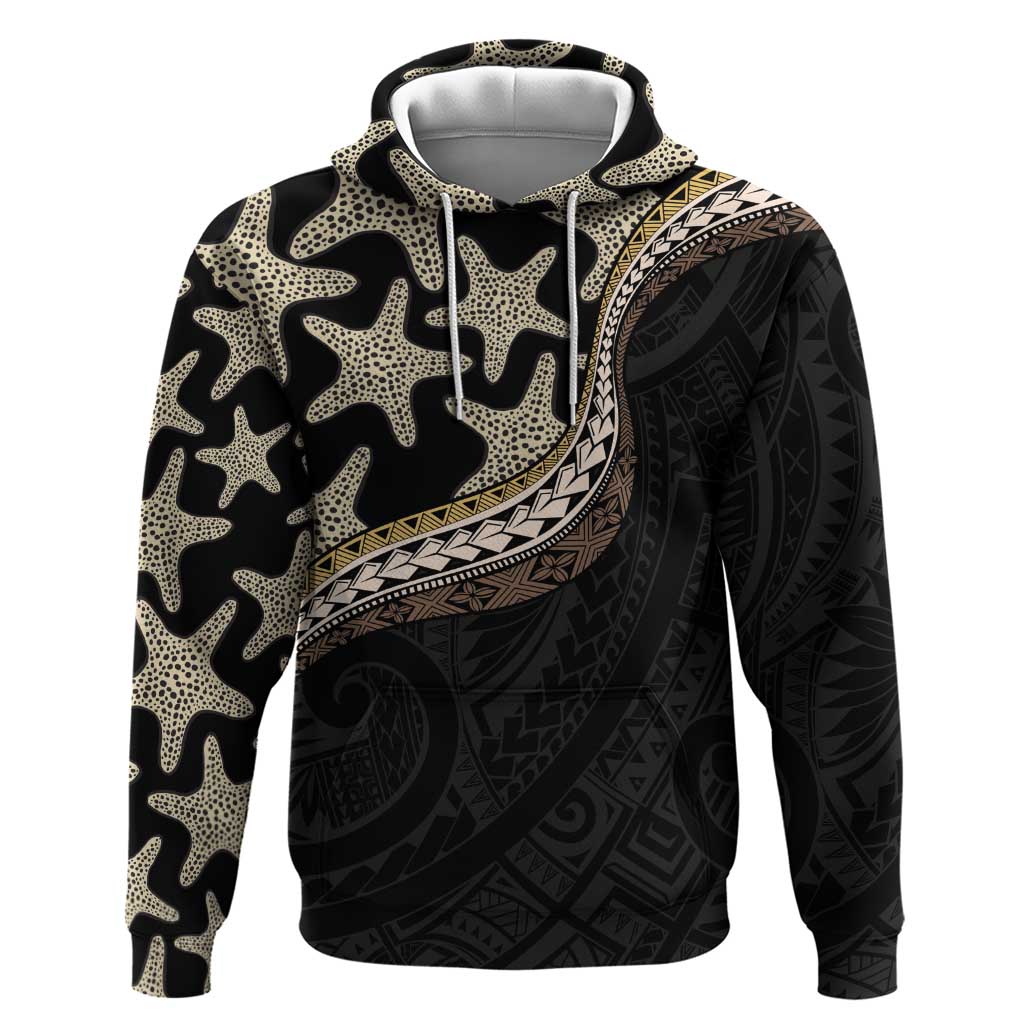 Beige Polynesian Starfish Unique Pattern Zip Hoodie LT01 Pullover Hoodie Beige - Polynesian Pride