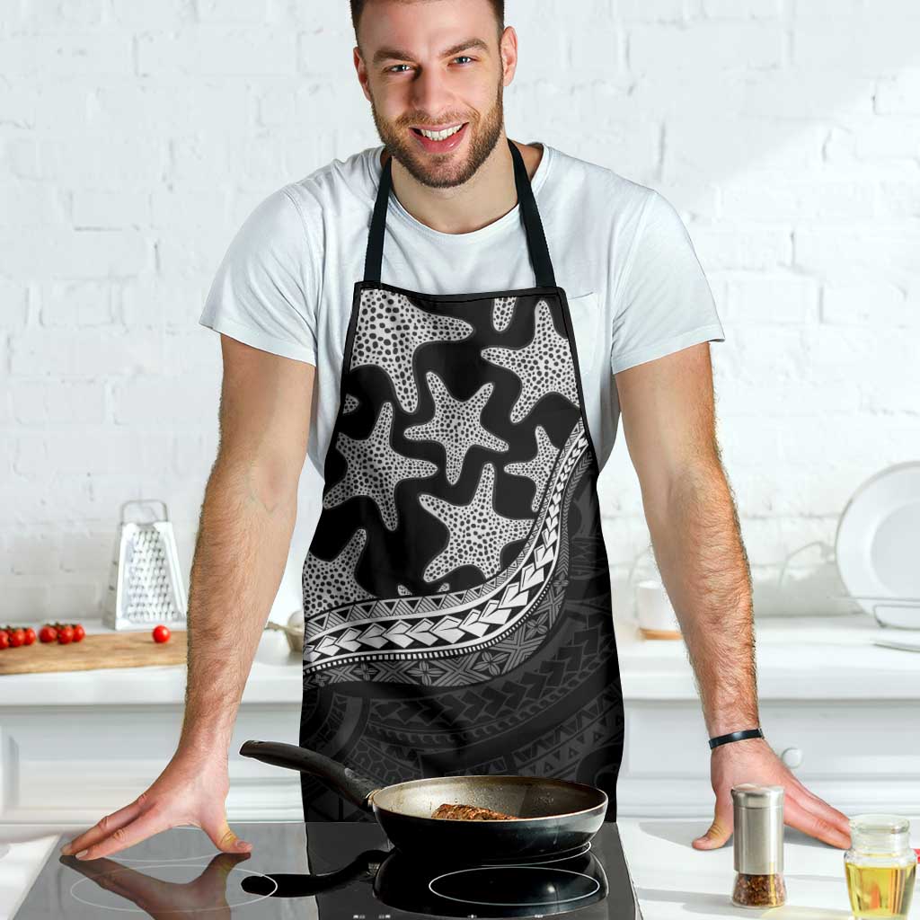 Monotone Polynesian Starfish Unique Pattern Apron LT01 - Polynesian Pride