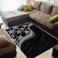 Monotone Polynesian Starfish Unique Pattern Area Rug LT01 - Polynesian Pride