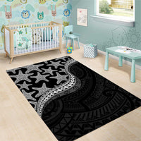Monotone Polynesian Starfish Unique Pattern Area Rug LT01 - Polynesian Pride
