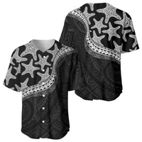 Monotone Polynesian Starfish Unique Pattern Baseball Jersey LT01 - Polynesian Pride