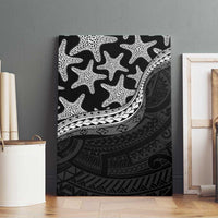 Monotone Polynesian Starfish Unique Pattern Canvas Wall Art LT01 - Polynesian Pride