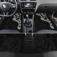 Monotone Polynesian Starfish Unique Pattern Car Mats LT01 Set 4pcs Black - Polynesian Pride