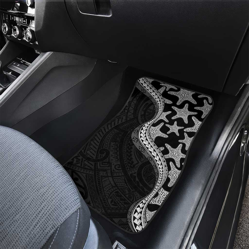 Monotone Polynesian Starfish Unique Pattern Car Mats LT01 - Polynesian Pride
