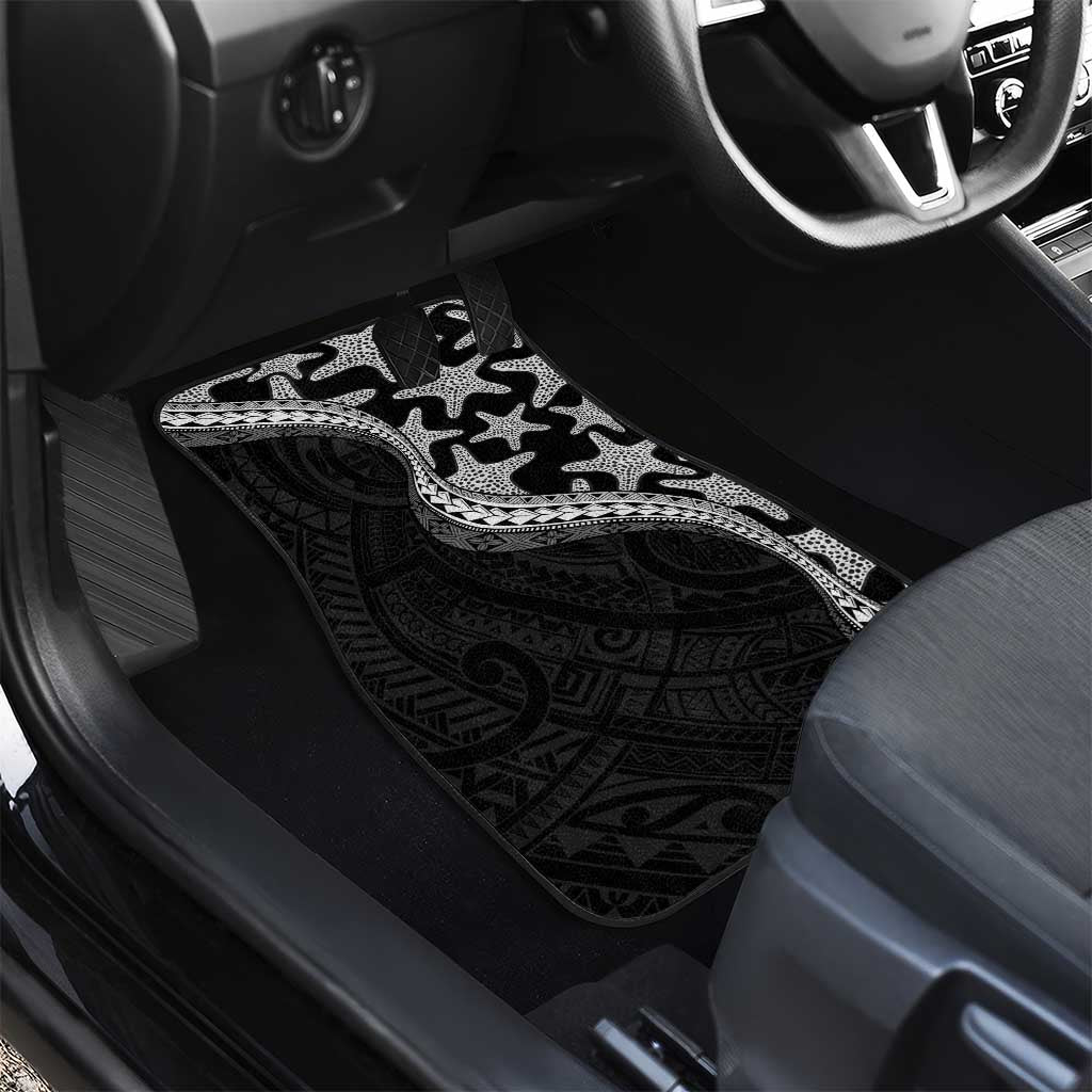 Monotone Polynesian Starfish Unique Pattern Car Mats LT01 - Polynesian Pride