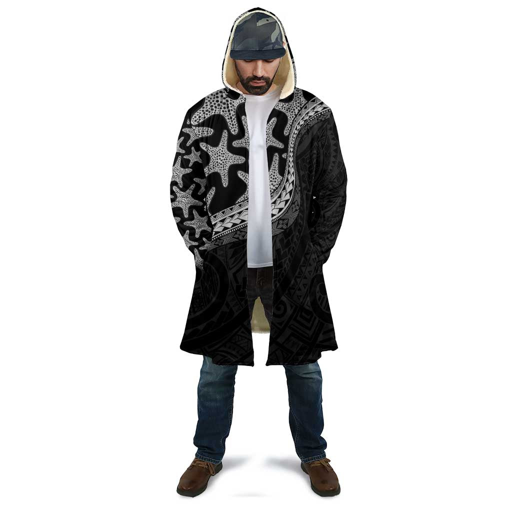 Monotone Polynesian Starfish Unique Pattern Cloak