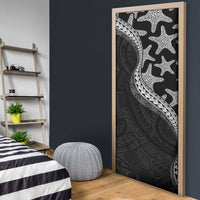 Monotone Polynesian Starfish Unique Pattern Door Cover LT01 - Polynesian Pride