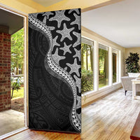 Monotone Polynesian Starfish Unique Pattern Door Cover LT01 - Polynesian Pride